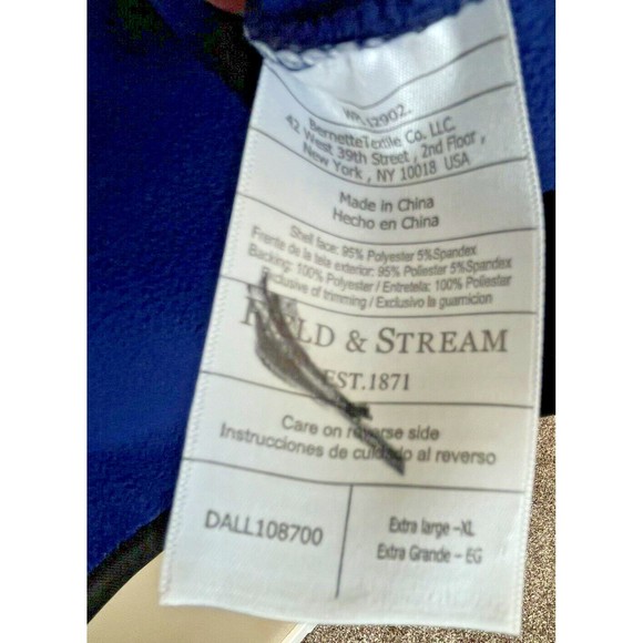 Field and Stream Mens Rain Jacket Fleece Lining Zip Up Camp Hunt Sz XL - Picture 5 of 7